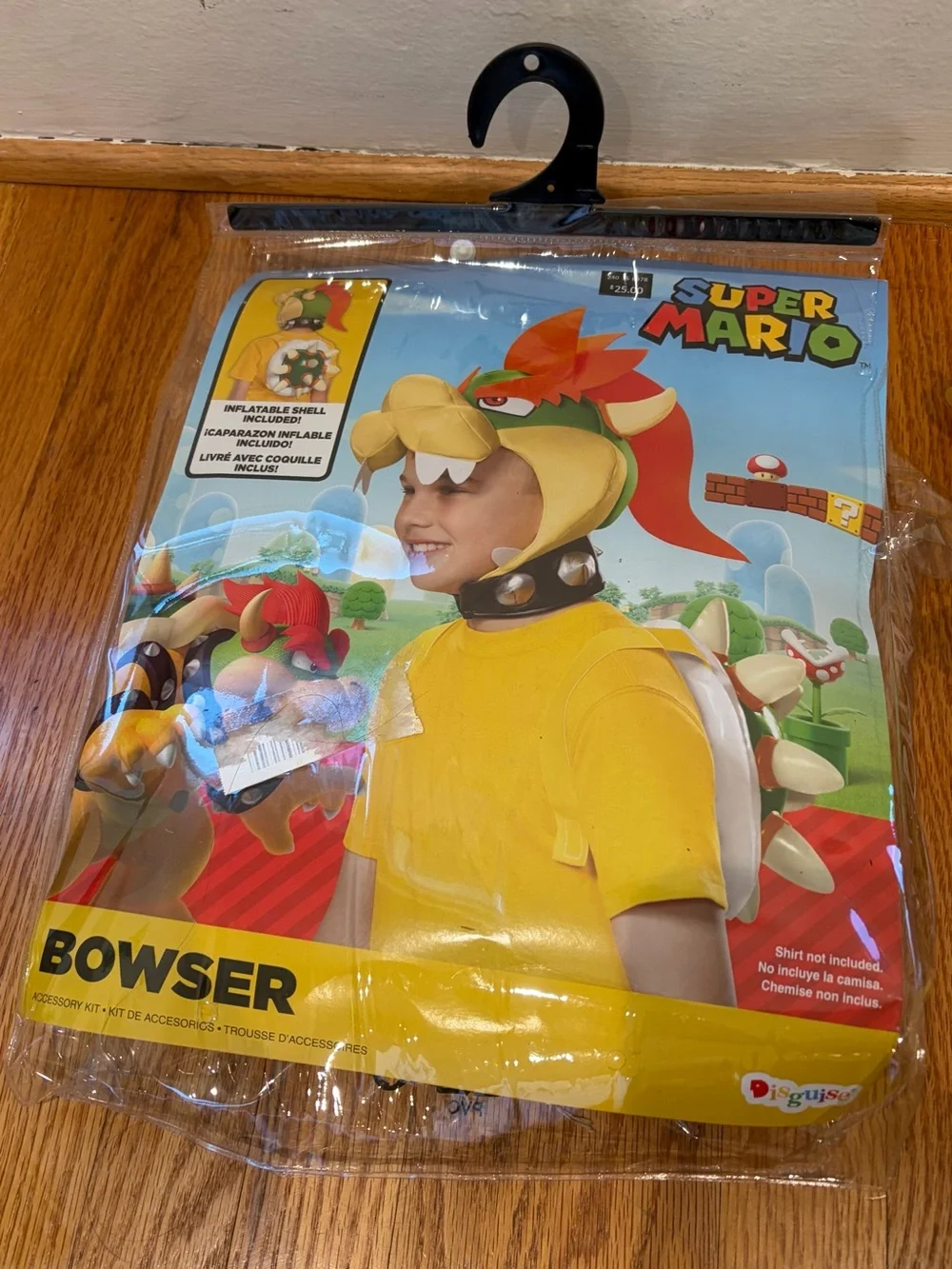 Rubie's Bowser Plush Party Hat & Shell Set - Green, Orange, Yellow, Cream